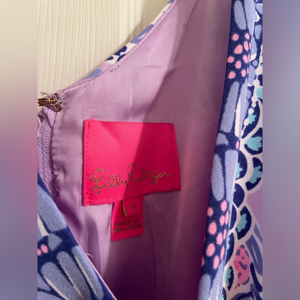Lilly Pulitzer Light Lilac Trunks in the Air Romper (Size 8) - Picture 2 of 6